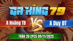 Trận 20 CPC5 Ngày 09/11/2025 - Anh Hoàng Tịnh Biên VS Duy Đồng Tháp