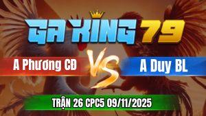 Trận 26 CPC5 Ngày 09/11/2025 - Anh Phương Châu Đốc VS Duy Bạc Liêu