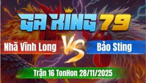 Trận 16 TonHon 28/11/2025 - Nhã Vĩnh Long Tiếp Tục Hạ Idol Bảo Sting