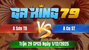 Trận 29 CPC5 Ngày 01/12/2025 - Úa đá que lấy tiền mua xe