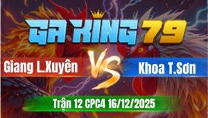 Trận 12 CPC4 Ngày 16/12/2025 - Bông nết chạy xe vô trong chạy luôn cầm xe