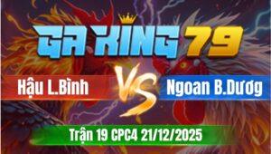 Trận 19 CPC4 Ngày 21/12/2025 - Que bông quá đâm buôn đuôi ra sân vô lớp 1 về nhà