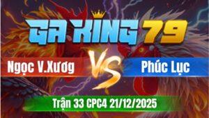 Trận 33 CPC4 Ngày 21/12/2025 - Que to xác vô trong dụng gà đá không đâm