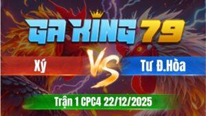 Trận 1 CPC4 Ngày 22/12/2025 - Điều mật khôn gà vô canh giạt giạt chạy luôn khỏi chết