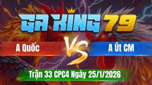 Trận 33 CPC4 Ngày 25/01/2026 - Bướm nuôi tang cú nhai đầu lại hòa tan