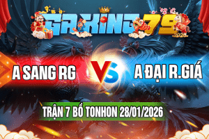 Trận 7 Tonhon 28/01/2026 – A Sang RG vs A Đại R.Giá