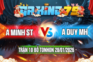 Trận 10 Tonhon 28/01/2026 – A Minh ST vs A Duy MH