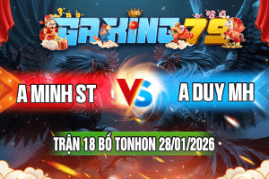 Trận 18 Tonhon 28/01/2026 – A Minh ST vs A Duy MH