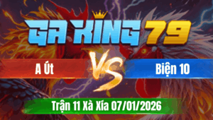 Trận 11 Xà Xía 07/01/2026 - Gà Anh Út Chấp Biện 2 Cây Cựa Trên