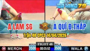 Trận 48 CPC3 14/04/2026 - Gà Cú Anh Lam SG Thắng Chỉ Với 2 Đá